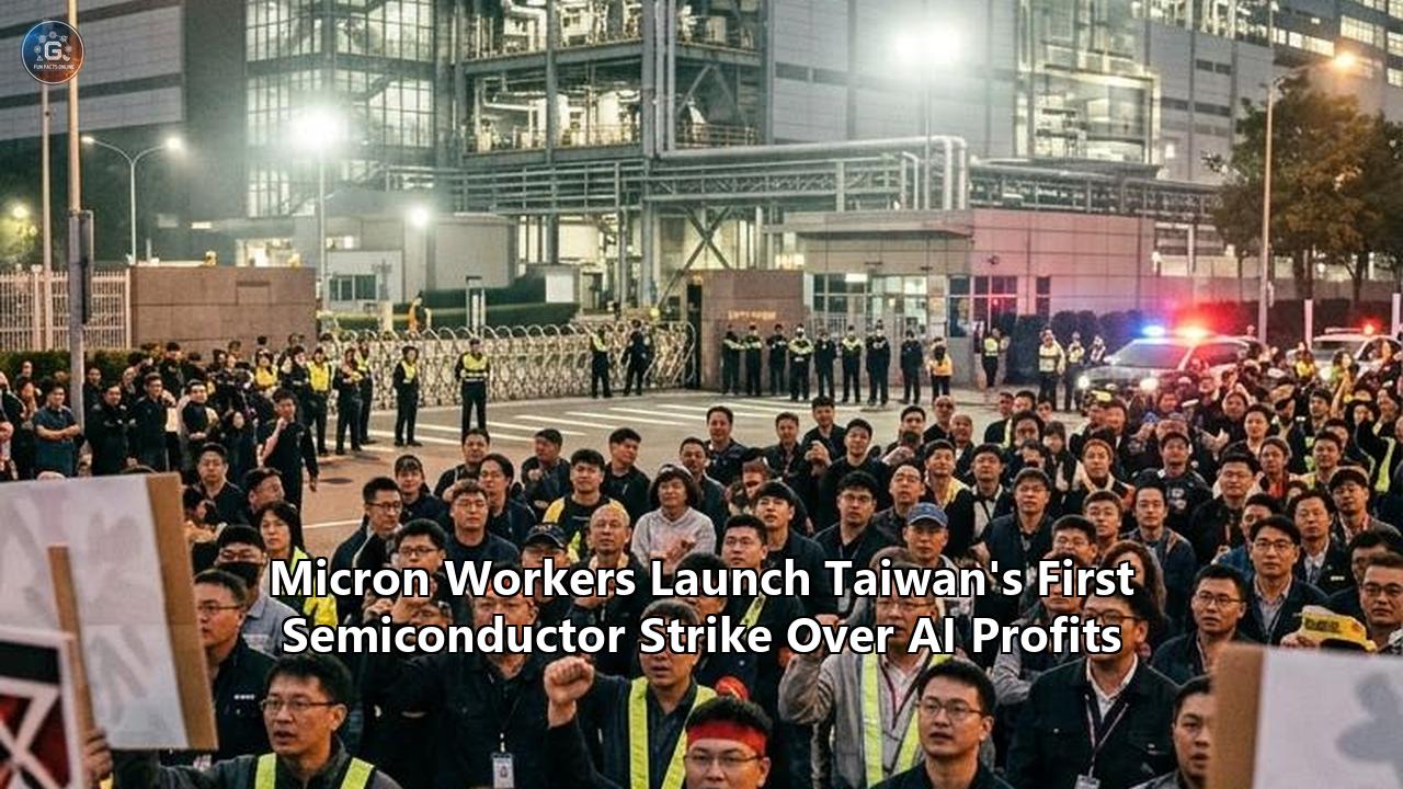 Micron Workers Launch Taiwan's First Semiconductor Strike Over AI Profits