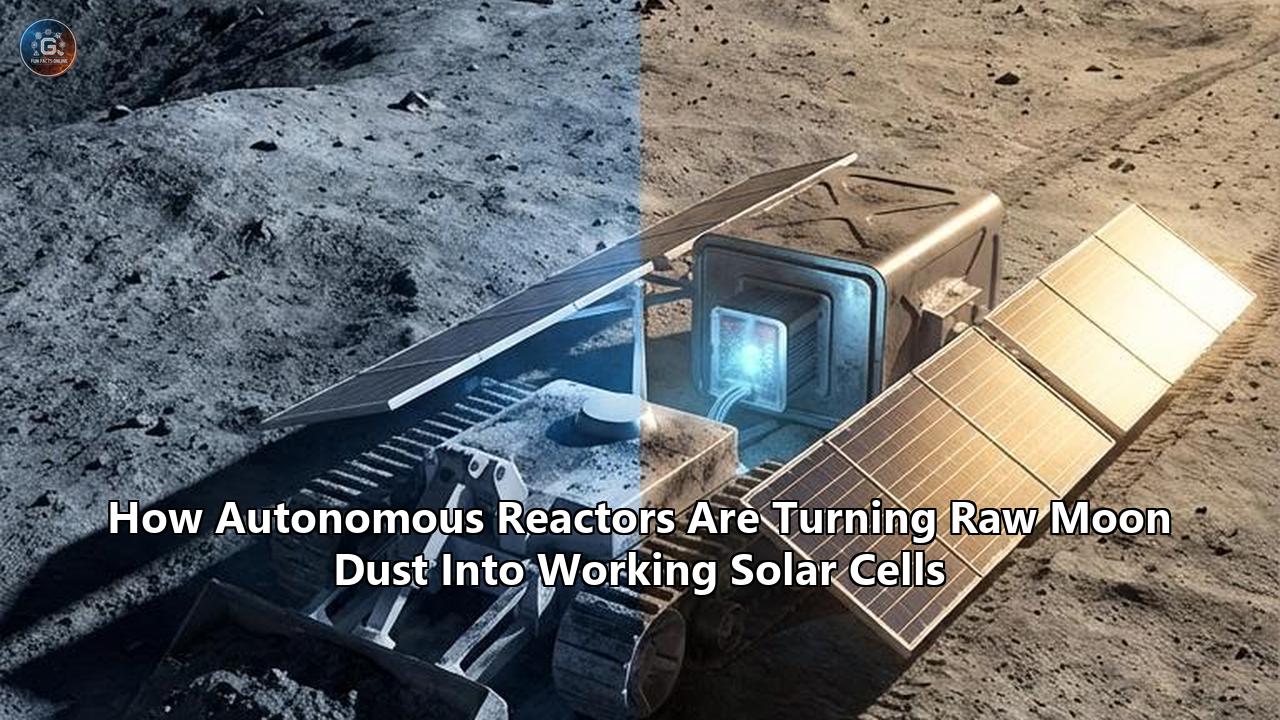 How Autonomous Reactors Are Turning Raw Moon Dust Into Working Solar Cells