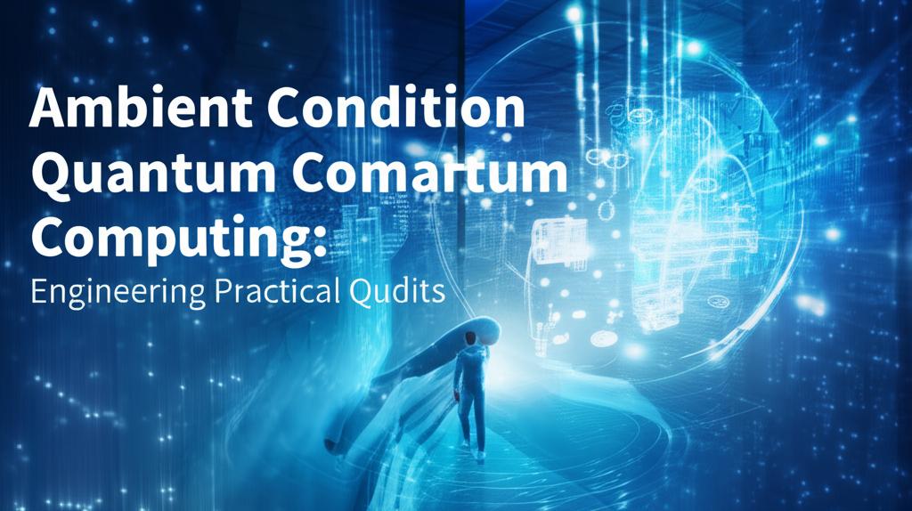 Ambient Condition Quantum Computing: Engineering Practical Qudits