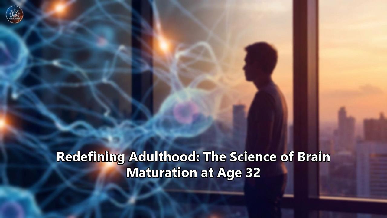 Redefining Adulthood: The Science of Brain Maturation at Age 32