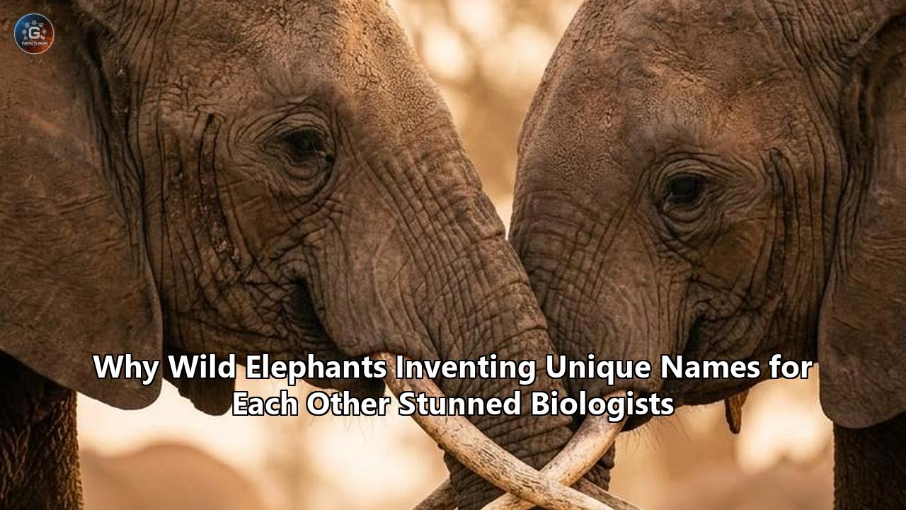 Why Wild Elephants Inventing Unique Names for Each Other Stunned Biologists