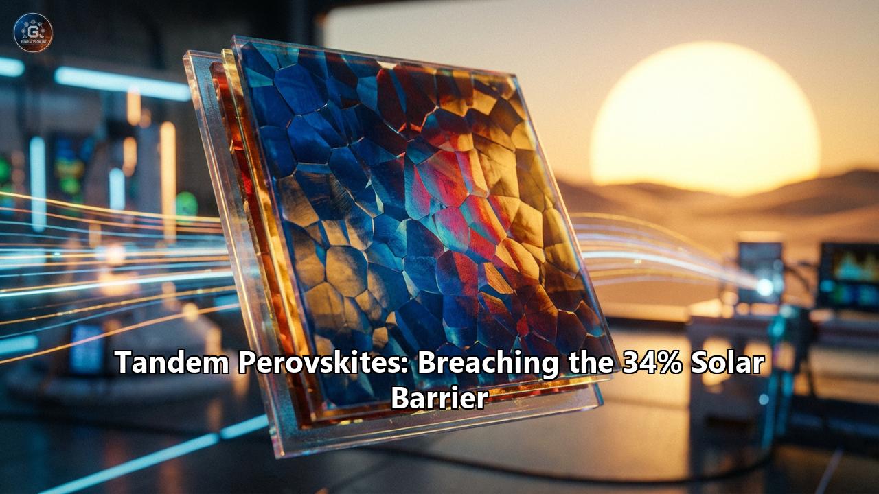 Tandem Perovskites: Breaching the 34% Solar Barrier