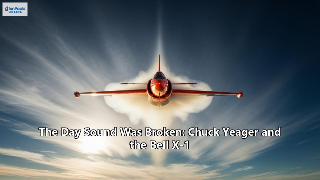 The Day Sound Was Broken: Chuck Yeager and the Bell X-1