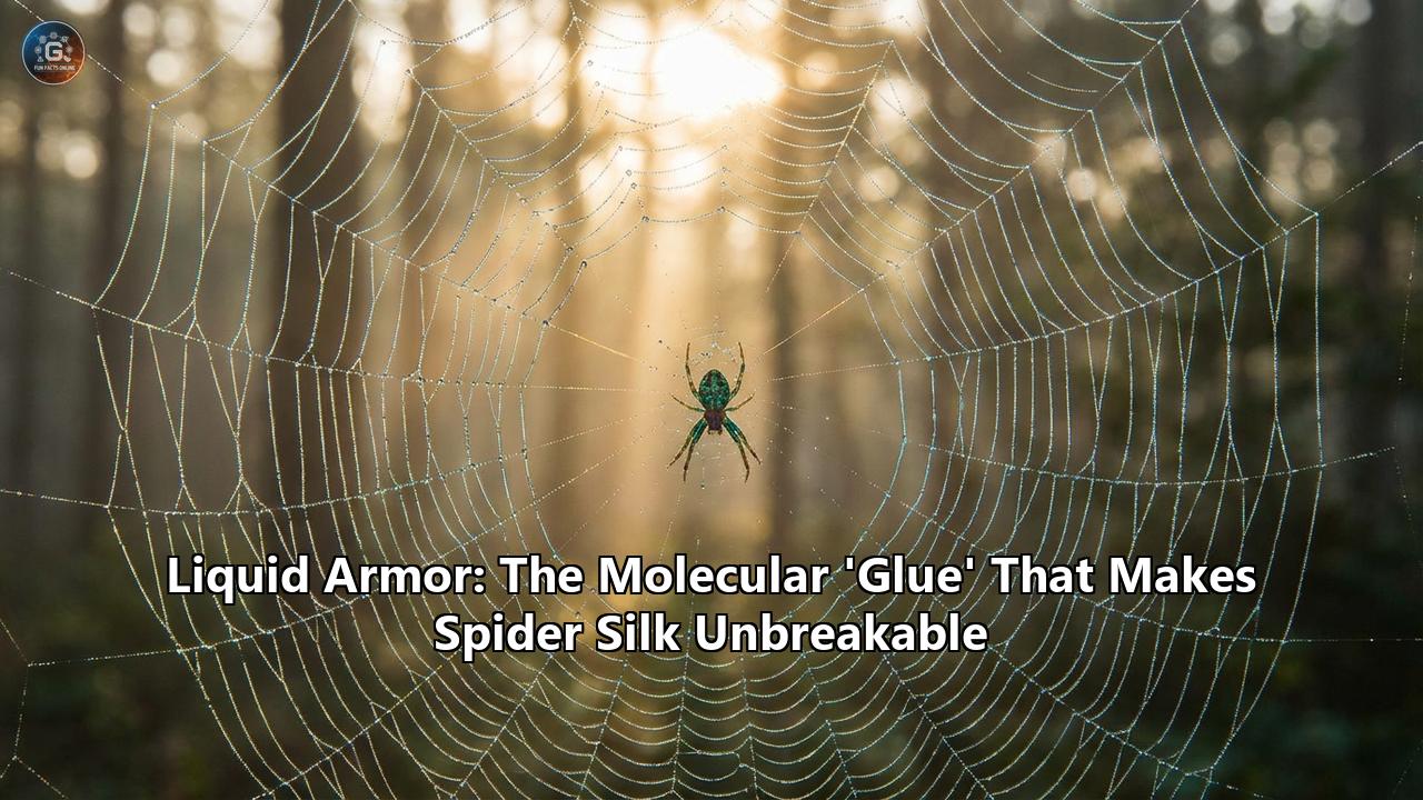 Liquid Armor: The Molecular 'Glue' That Makes Spider Silk Unbreakable