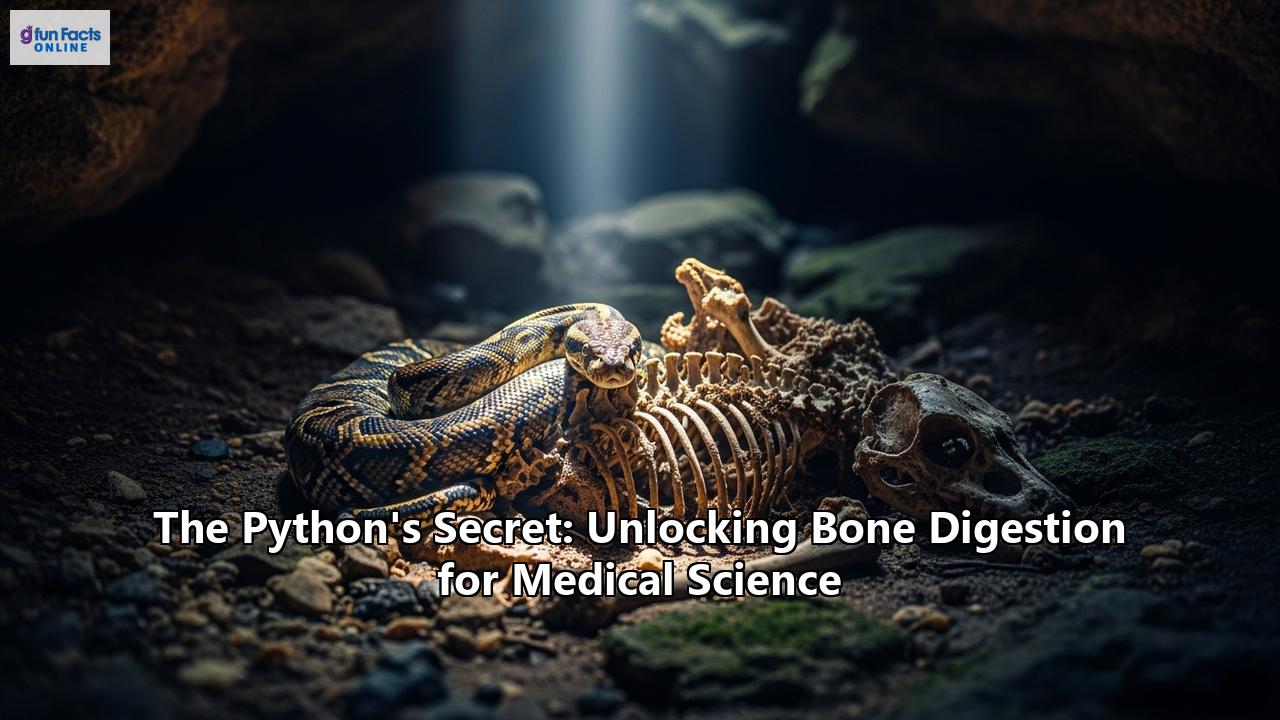 The Python's Secret: Unlocking Bone Digestion for Medical Science