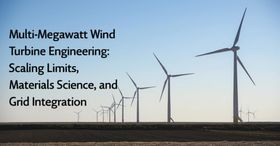 Multi-Megawatt Wind Turbine Engineering: Scaling Limits, Materials Science, and Grid Integration