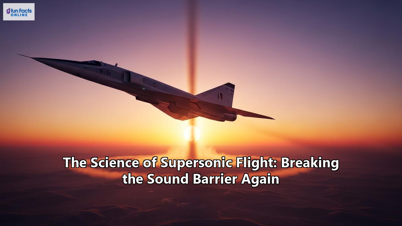 The Science of Supersonic Flight: Breaking the Sound Barrier Again