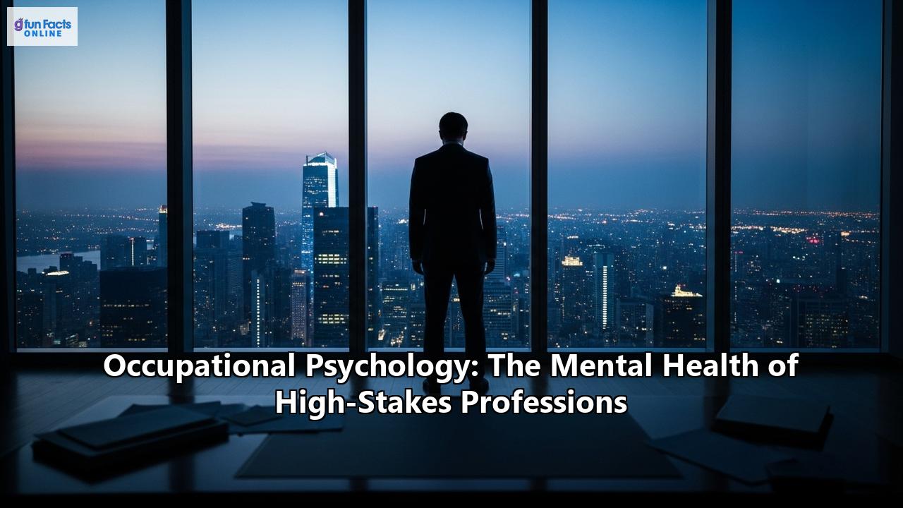 Occupational Psychology: The Mental Health of High-Stakes Professions
