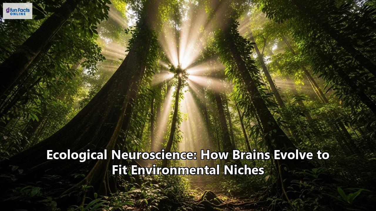 Ecological Neuroscience: How Brains Evolve to Fit Environmental Niches
