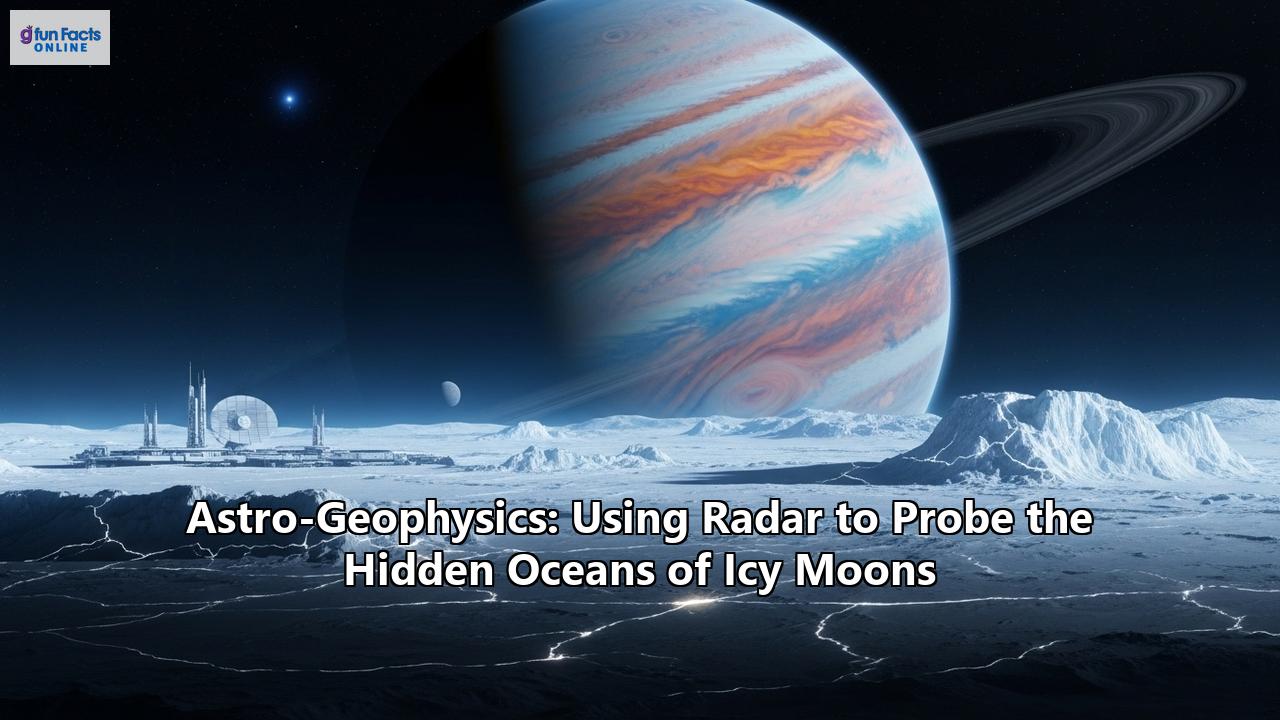 Astro-Geophysics: Using Radar to Probe the Hidden Oceans of Icy Moons