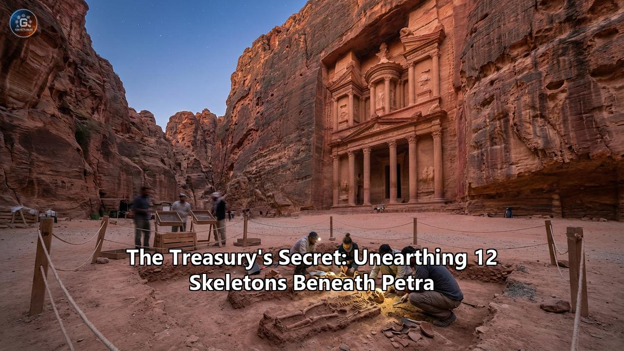 The Treasury's Secret: Unearthing 12 Skeletons Beneath Petra