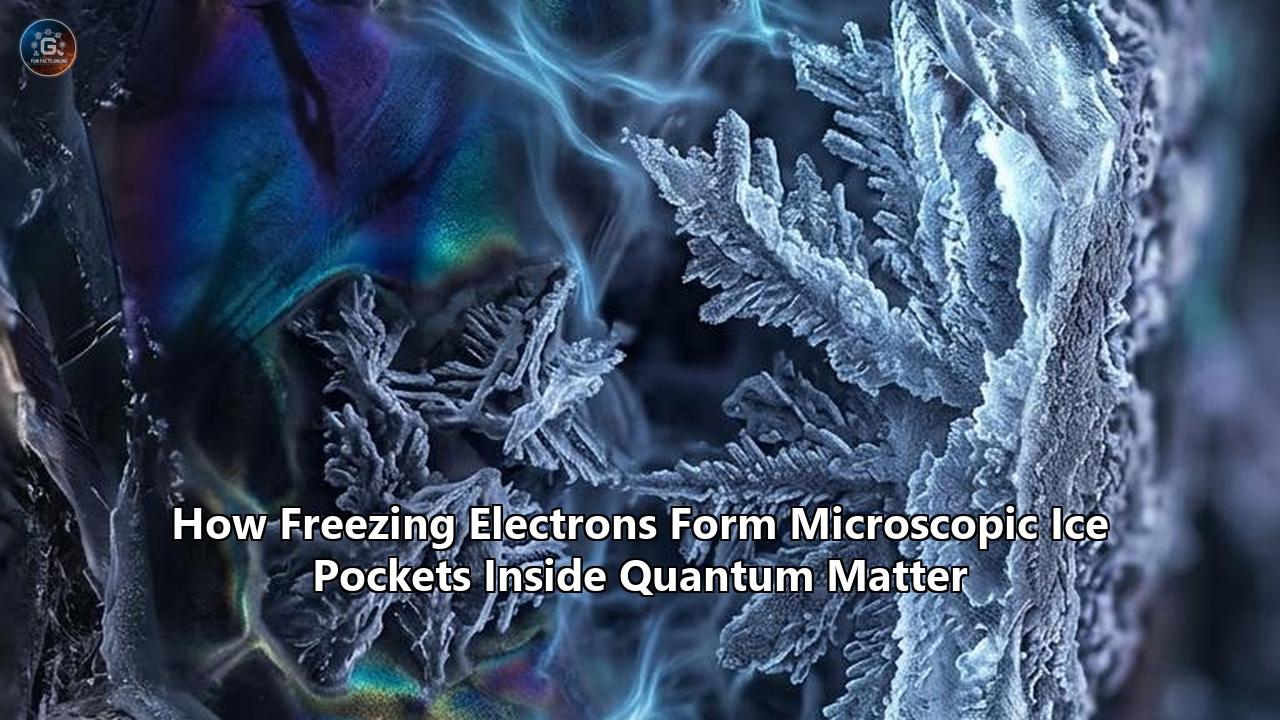 How Freezing Electrons Form Microscopic Ice Pockets Inside Quantum Matter
