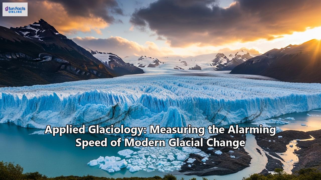 Applied Glaciology: Measuring the Alarming Speed of Modern Glacial Change