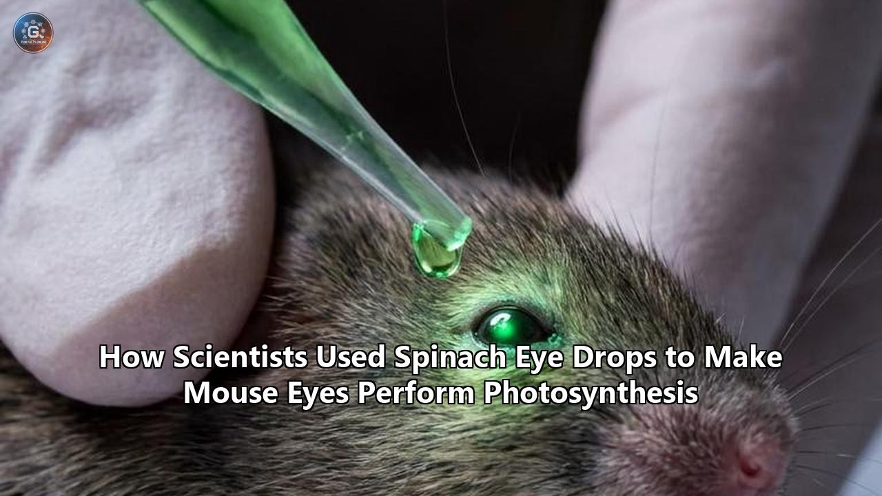 How Scientists Used Spinach Eye Drops to Make Mouse Eyes Perform Photosynthesis