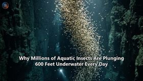 Why Millions of Aquatic Insects Are Plunging 600 Feet Underwater Every Day