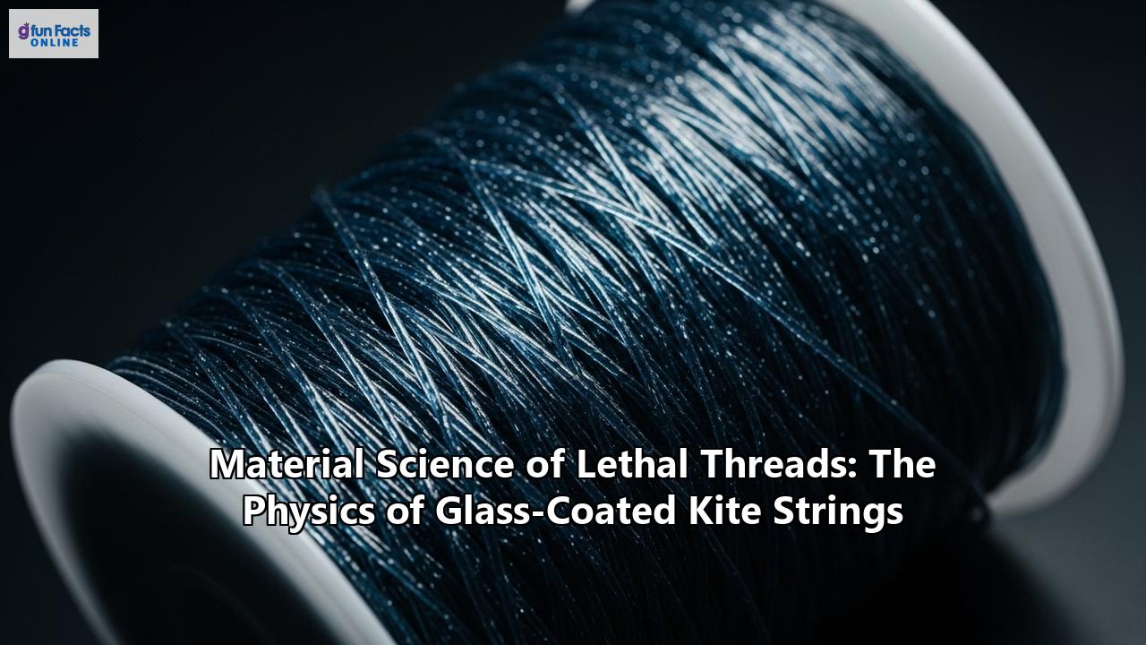 Material Science of Lethal Threads: The Physics of Glass-Coated Kite Strings
