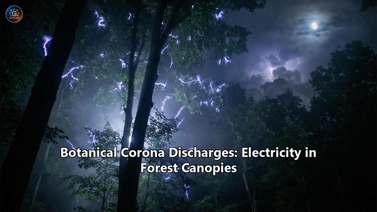 Botanical Corona Discharges: Electricity in Forest Canopies