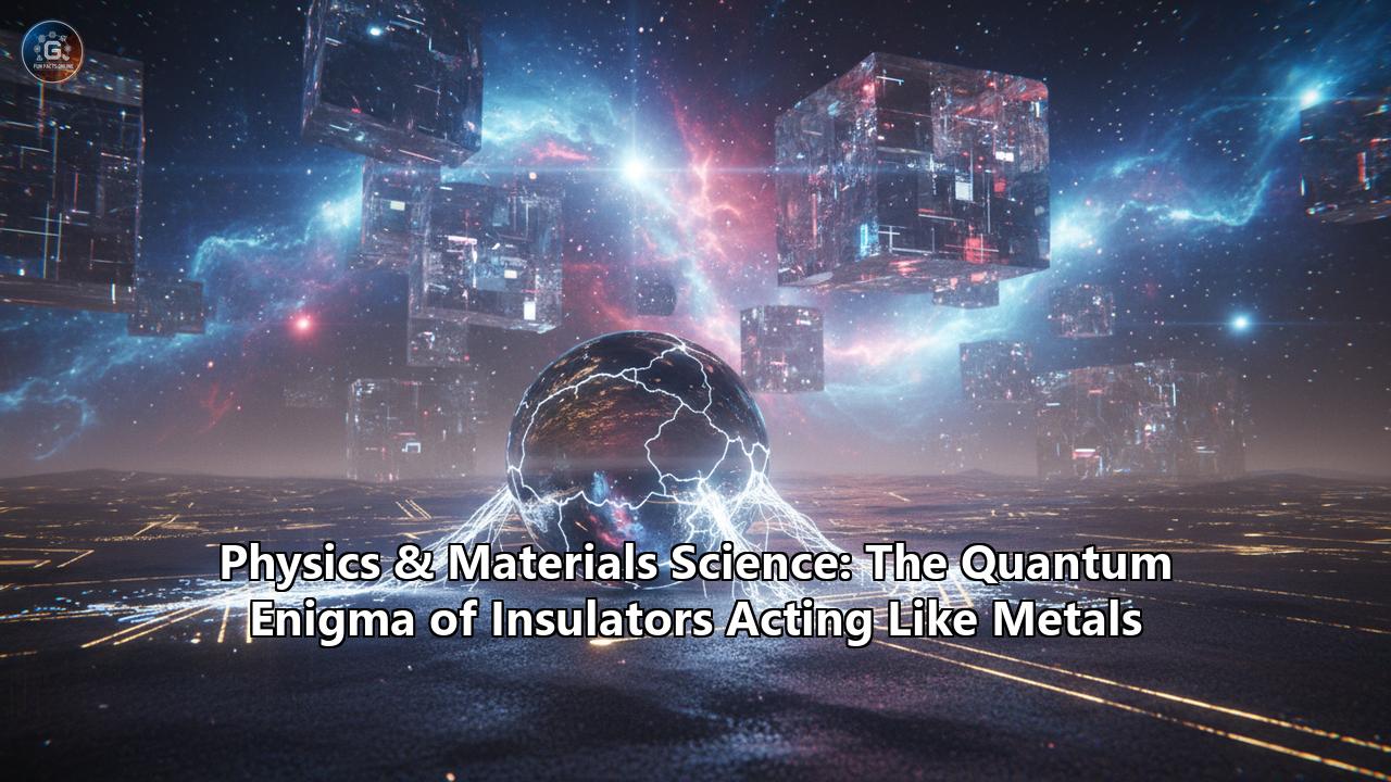 Physics & Materials Science: The Quantum Enigma of Insulators Acting Like Metals