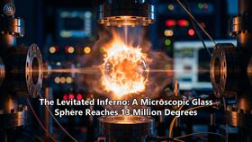 The Levitated Inferno: A Microscopic Glass Sphere Reaches 13 Million Degrees