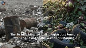The Strange Mutated Ivy Biologists Just Found Devouring Toxic Landfill Waste This Morning