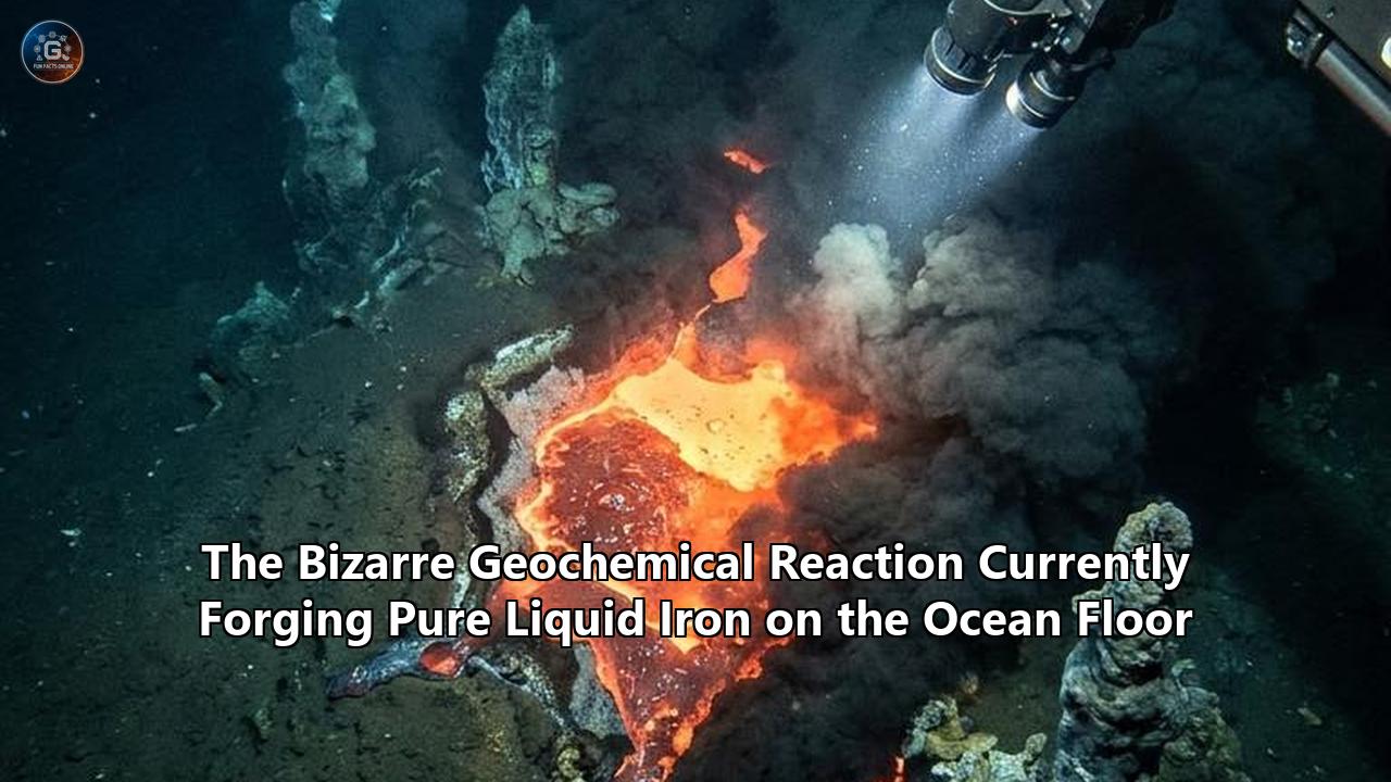 The Bizarre Geochemical Reaction Currently Forging Pure Liquid Iron on the Ocean Floor