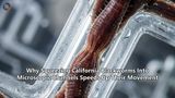 Why Squeezing California Blackworms Into Microscopic Channels Speeds Up Their Movement