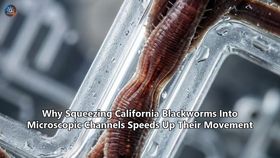 Why Squeezing California Blackworms Into Microscopic Channels Speeds Up Their Movement