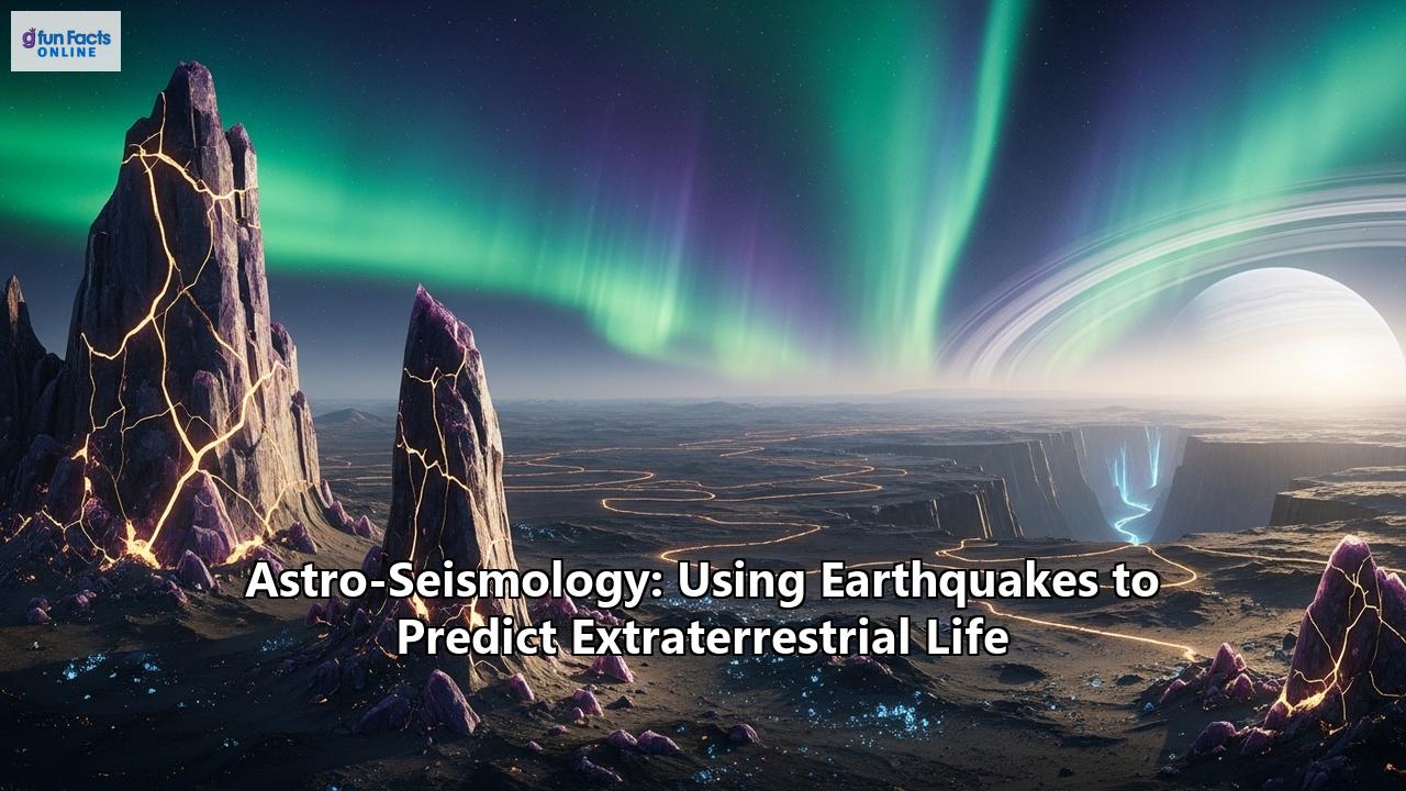 Astro-Seismology: Using Earthquakes to Predict Extraterrestrial Life