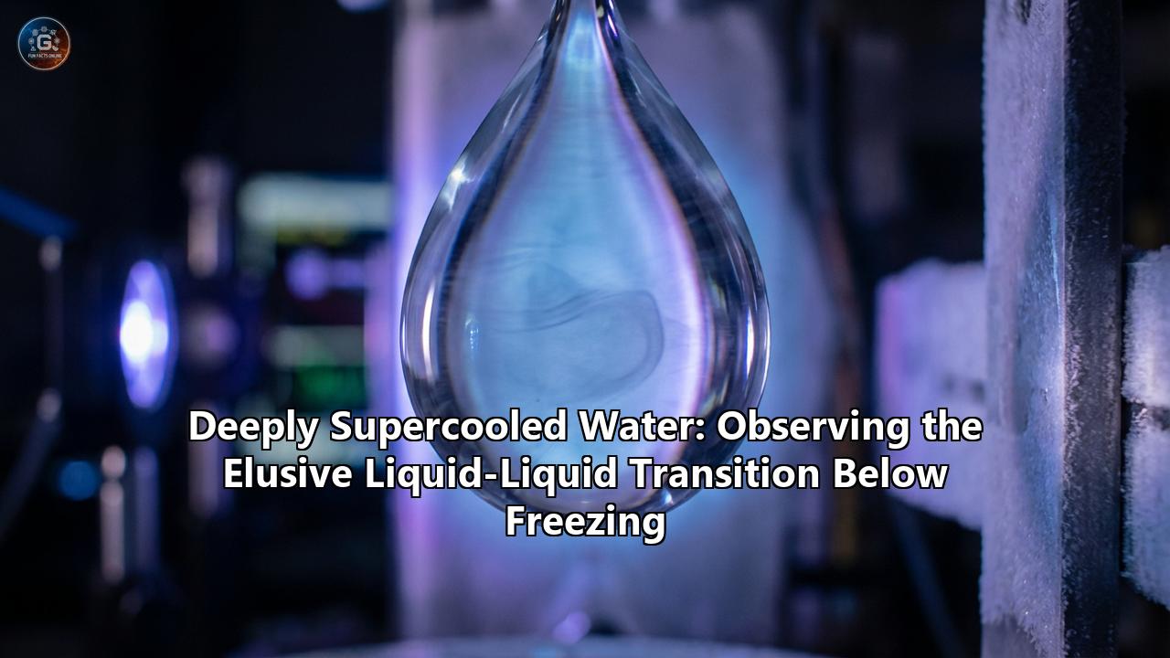 Deeply Supercooled Water: Observing the Elusive Liquid-Liquid Transition Below Freezing