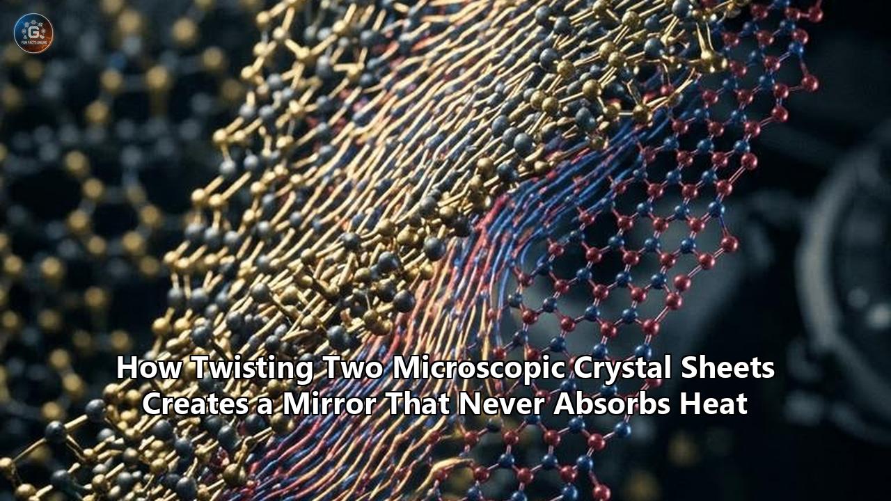 How Twisting Two Microscopic Crystal Sheets Creates a Mirror That Never Absorbs Heat