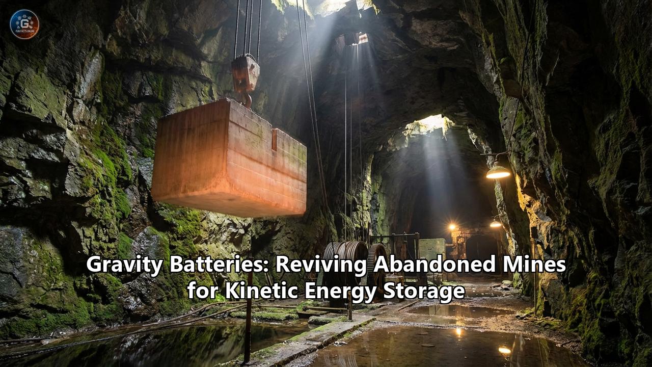 Gravity Batteries: Reviving Abandoned Mines for Kinetic Energy Storage