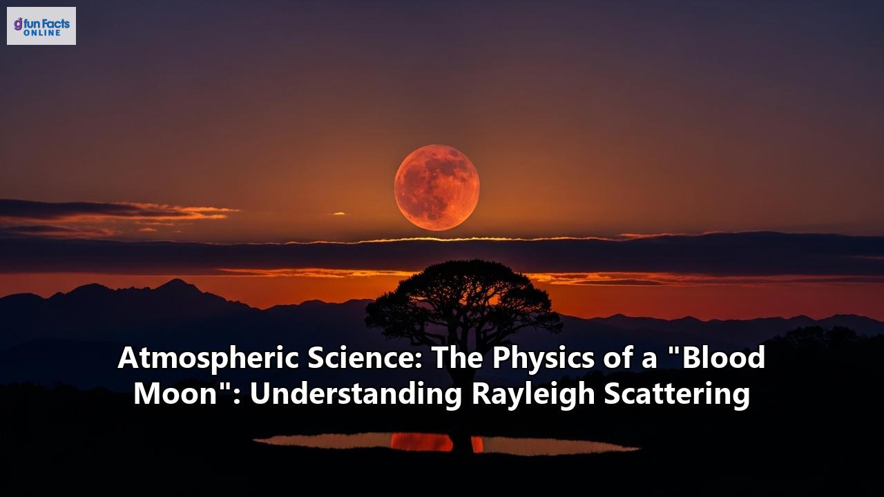 Atmospheric Science: The Physics of a "Blood Moon": Understanding Rayleigh Scattering