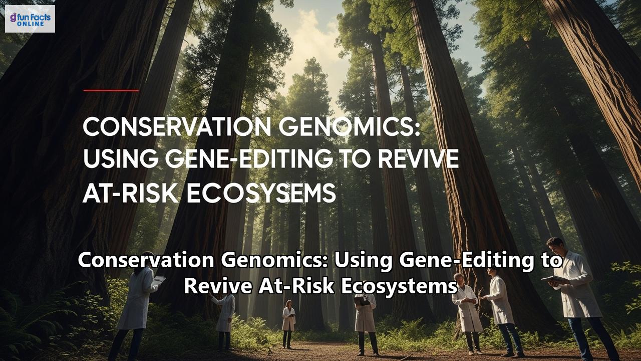 Conservation Genomics: Using Gene-Editing to Revive At-Risk Ecosystems