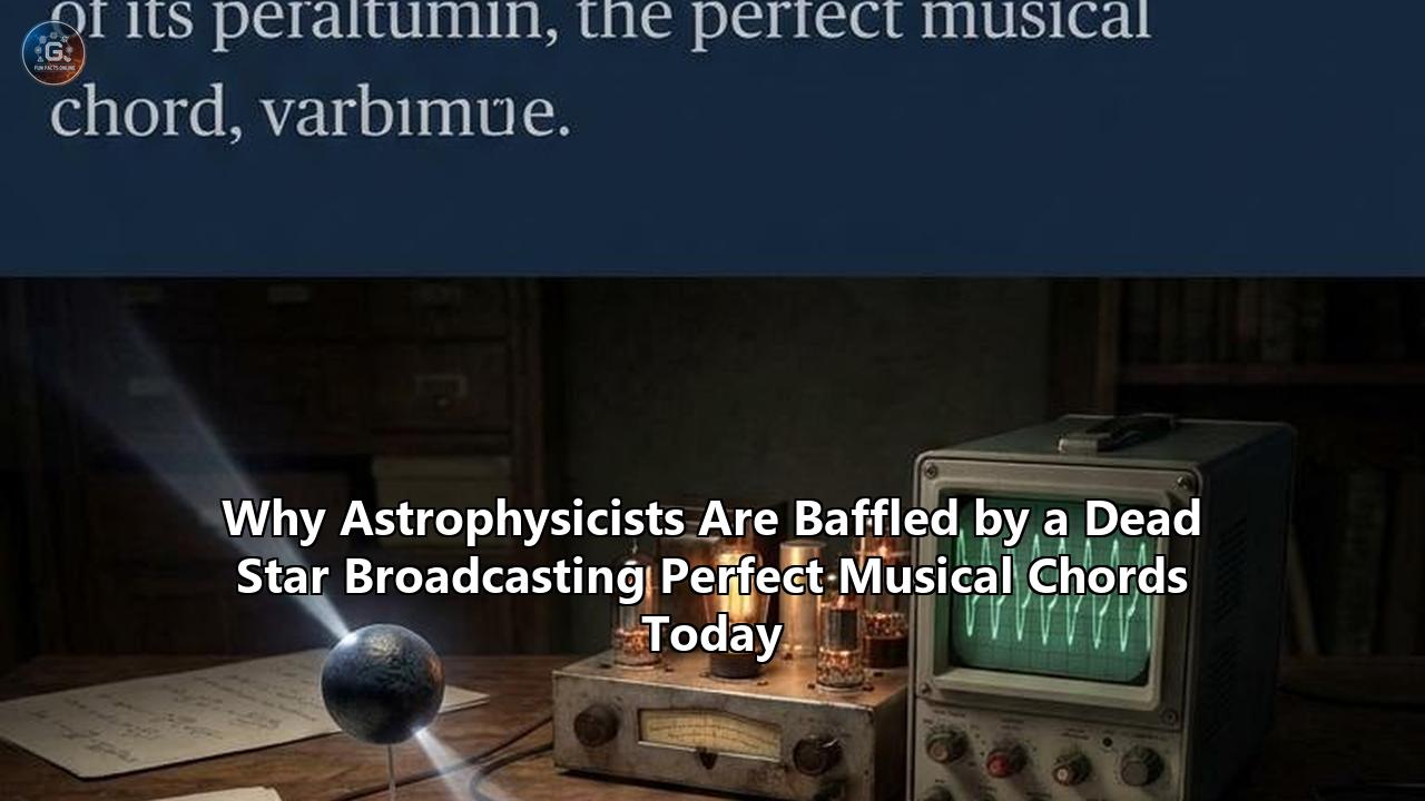 Why Astrophysicists Are Baffled by a Dead Star Broadcasting Perfect Musical Chords Today