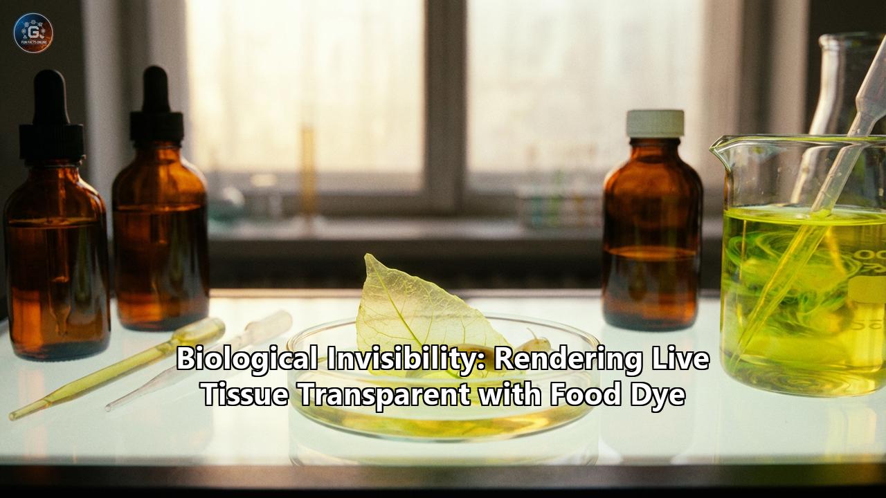 Biological Invisibility: Rendering Live Tissue Transparent with Food Dye