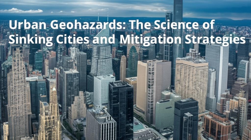 Urban Geohazards: The Science of Sinking Cities and Mitigation Strategies