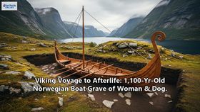Viking Voyage to Afterlife: 1,100-Yr-Old Norwegian Boat Grave of Woman & Dog.