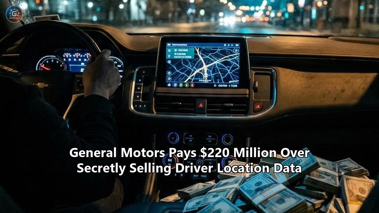 General Motors Pays $220 Million Over Secretly Selling Driver Location Data
