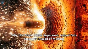 Why Hot Metal Under Supersonic Impact Gets Stronger Instead of Melting