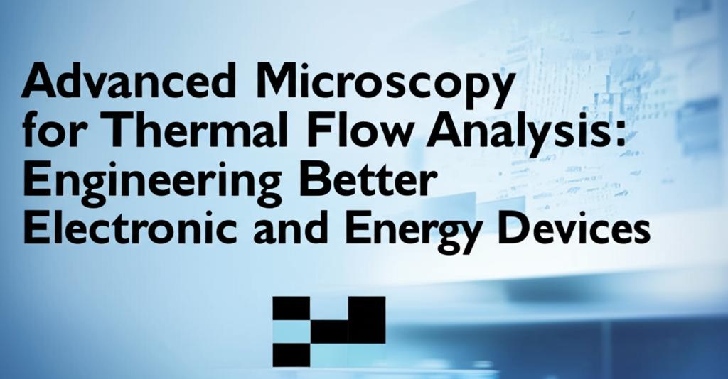 Advanced Microscopy for Thermal Flow Analysis: Engineering Better Electronic and Energy Devices