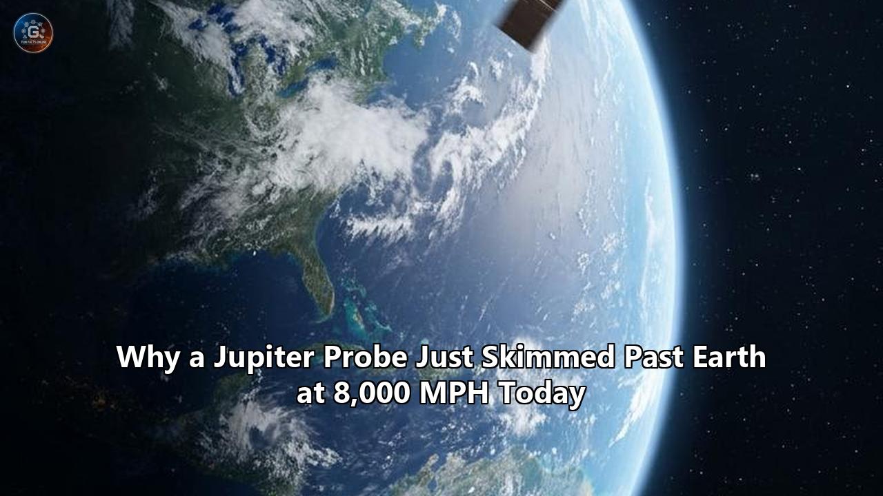 Why a Jupiter Probe Just Skimmed Past Earth at 8,000 MPH Today