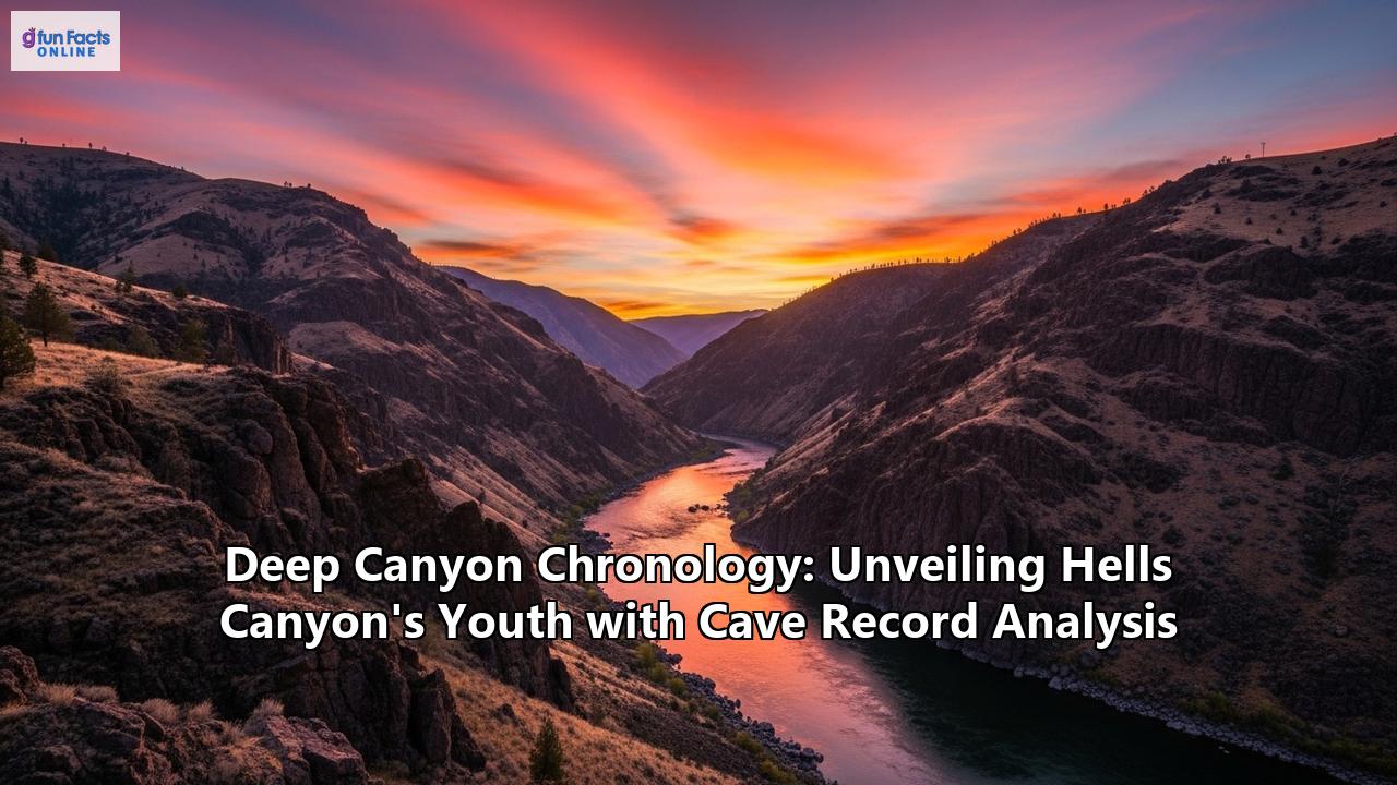 Deep Canyon Chronology: Unveiling Hells Canyon's Youth with Cave Record Analysis
