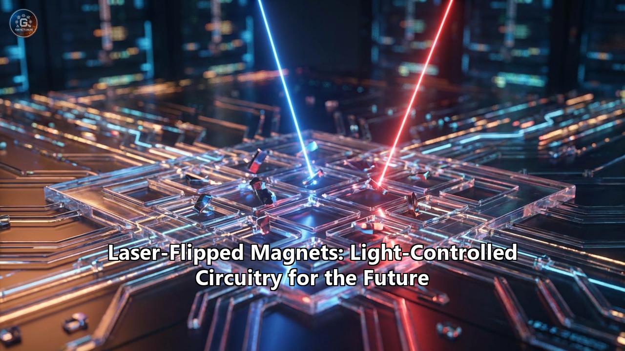 Laser-Flipped Magnets: Light-Controlled Circuitry for the Future