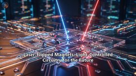 Laser-Flipped Magnets: Light-Controlled Circuitry for the Future