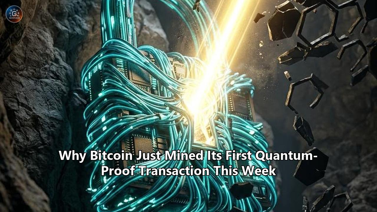 Why Bitcoin Just Mined Its First Quantum-Proof Transaction This Week