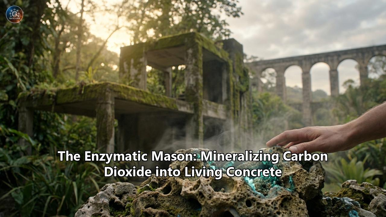 The Enzymatic Mason: Mineralizing Carbon Dioxide into Living Concrete