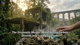 The Enzymatic Mason: Mineralizing Carbon Dioxide into Living Concrete
