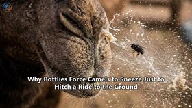 Why Botflies Force Camels to Sneeze Just to Hitch a Ride to the Ground