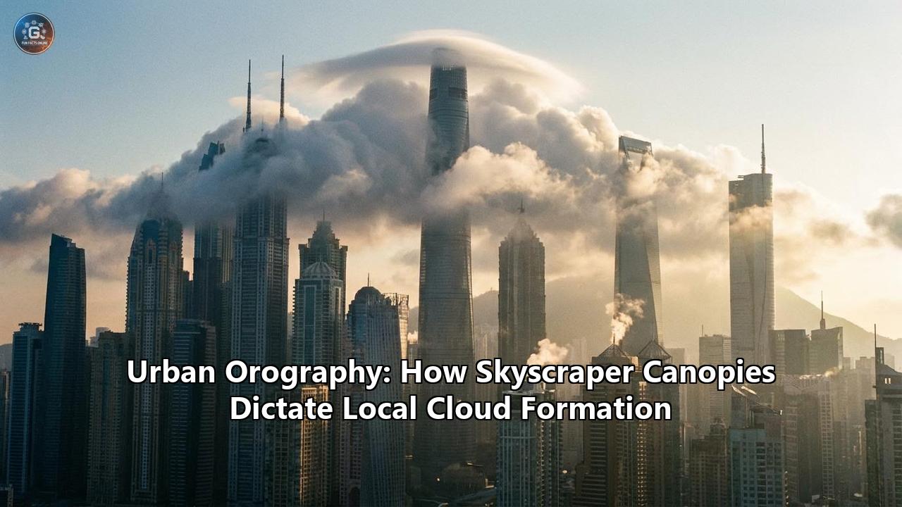 Urban Orography: How Skyscraper Canopies Dictate Local Cloud Formation