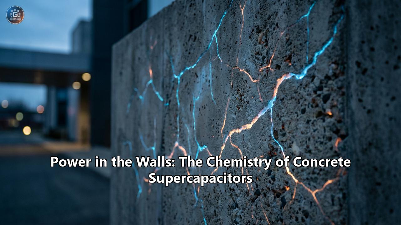 Power in the Walls: The Chemistry of Concrete Supercapacitors